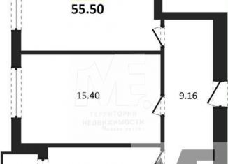 Продажа 2-ком. квартиры, 55.5 м2, Калининград, Суздальская улица, 15