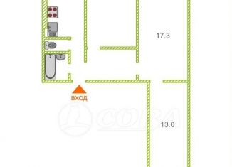 Продаю 3-ком. квартиру, 61.1 м2, Тюменская область, улица Самарцева, 34