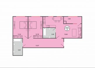 Продается 2-комнатная квартира, 66.7 м2, Ставрополь