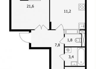 2-ком. квартира на продажу, 60.6 м2, Санкт-Петербург, Школьная улица, 41