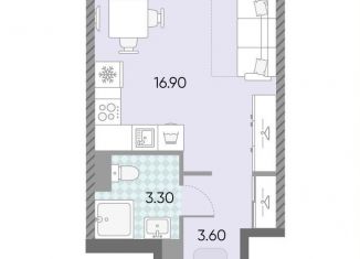 Продается квартира студия, 23.8 м2, Москва, ЖК Обручева 30, к1, район Коньково