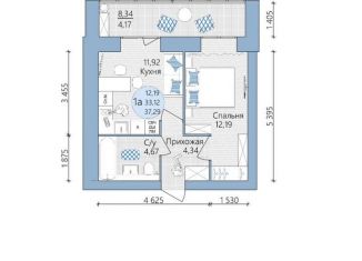 Продажа однокомнатной квартиры, 37.3 м2, Туймазы, улица 70 лет Октября, 13В