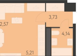 Квартира на продажу студия, 25.7 м2, Екатеринбург, метро Чкаловская, 17-й квартал, 7к2