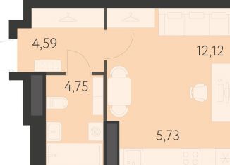 Продажа квартиры студии, 27.2 м2, Екатеринбург, метро Чкаловская, 17-й квартал, 7к2