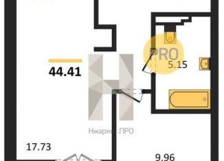 Продажа 1-комнатной квартиры, 44.4 м2, Гурьевск