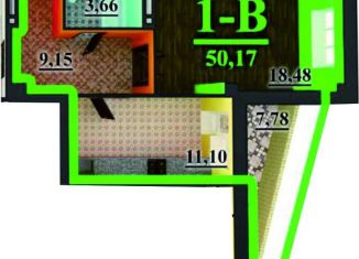 Продается 1-комнатная квартира, 50.2 м2, Астрахань, проезд Воробьёва, 5А, ЖК На Воробьева