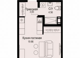 Продаю квартиру студию, 27.5 м2, Санкт-Петербург, метро Чёрная речка