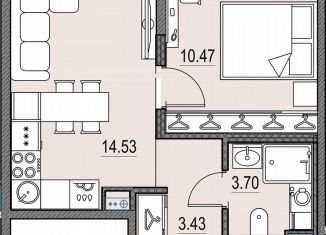 Продаю 1-комнатную квартиру, 32.5 м2, Санкт-Петербург, Василеостровский район