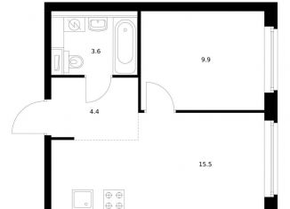 Продам однокомнатную квартиру, 33.4 м2, Приморский край, жилой комплекс Босфорский Парк, 9