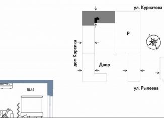 Продается квартира студия, 25 м2, Тюменская область, Краснооктябрьская улица, 10к1