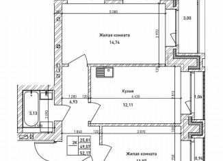 Продажа двухкомнатной квартиры, 36.9 м2, Новосибирск, метро Площадь Гарина-Михайловского, Комсомольский проспект, 6