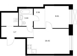 Продам 1-комнатную квартиру, 41.3 м2, Приморский край