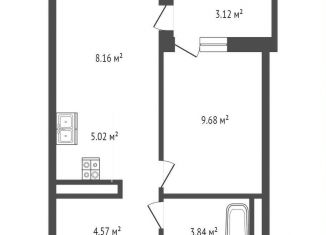 Продается однокомнатная квартира, 35 м2, Тюмень, ЖК Ария, улица Тимофея Кармацкого, 11
