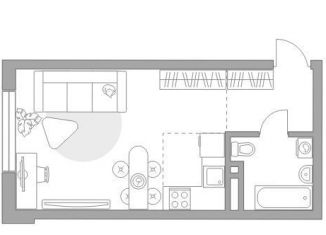 Продаю квартиру студию, 32.4 м2, Москва, метро Нагатинская