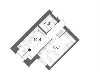 Продажа 1-ком. квартиры, 38.4 м2, Санкт-Петербург, Северный проспект, 12к1, метро Удельная