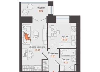 Продажа 1-комнатной квартиры, 31 м2, село Первомайский