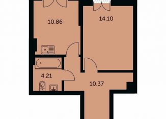 Продаю 1-комнатную квартиру, 42.6 м2, Новосибирск, метро Октябрьская