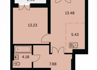 Продажа 1-комнатной квартиры, 47.7 м2, Новосибирск, метро Площадь Ленина