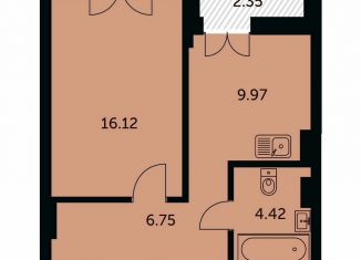 Продается 1-комнатная квартира, 40.1 м2, Новосибирск, метро Октябрьская