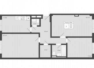 Продажа 3-ком. квартиры, 81.6 м2, деревня Яковлево