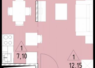 Продам квартиру студию, 29.1 м2, деревня Жилые Дома Кирпичного Завода