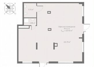 Продается помещение свободного назначения, 110.42 м2, Санкт-Петербург, Октябрьская набережная, 40, Невский район