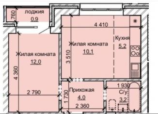 Продам 2-ком. квартиру, 35.4 м2, Барнаул, улица Анатолия, 304