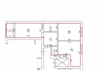 Продам 2-ком. квартиру, 67.6 м2, Калининград, Артиллерийская улица, 34