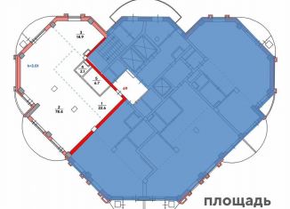 Продажа квартиры свободная планировка, 133.5 м2, Благовещенск, Краснофлотская улица, 123, ЖК САР