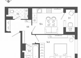 Продажа 1-ком. квартиры, 41.4 м2, Санкт-Петербург, Измайловский бульвар, 11, метро Балтийская