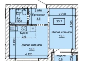 Продажа 2-комнатной квартиры, 33.7 м2, Барнаул