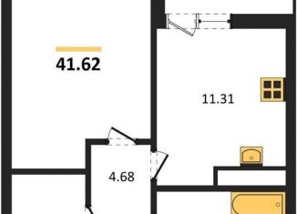 Продажа однокомнатной квартиры, 41.6 м2, Светлогорск