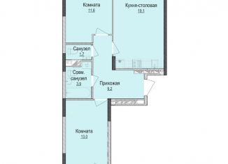 Продаю 2-комнатную квартиру, 58.8 м2, Ижевск, жилой район Культбаза