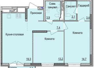 Двухкомнатная квартира на продажу, 65 м2, Ижевск
