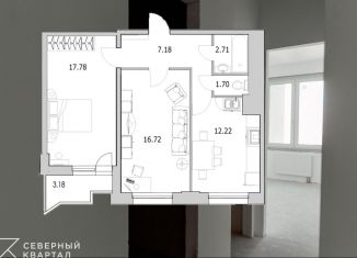 Продажа 2-комнатной квартиры, 59.9 м2, Санкт-Петербург, метро Проспект Просвещения