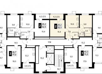 Продажа 2-ком. квартиры, 53.1 м2, Люберцы, ЖК 1-й Лермонтовский