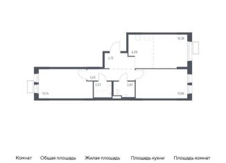 Продается 2-комнатная квартира, 59.4 м2, Московская область, жилой комплекс Квартал Ивакино, к3