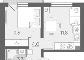 Продается 1-комнатная квартира, 30 м2, Санкт-Петербург, Выборгское шоссе, 1, метро Озерки