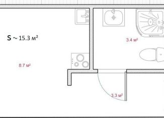 Продается квартира студия, 15.4 м2, Москва, улица Петровка, 17с2, улица Петровка