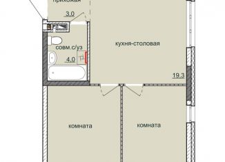 Продам 2-ком. квартиру, 49 м2, Ижевск, ЖК Ежевика, улица 10 лет Октября, 62Б