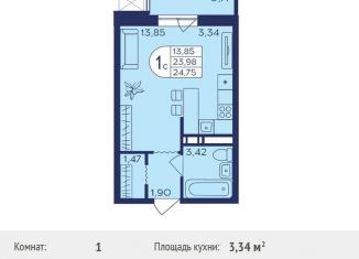 Продажа квартиры студии, 24.8 м2, Балашиха, микрорайон Центр-2, к403, ЖК Героев