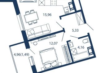 Продажа 1-комнатной квартиры, 39 м2, Сестрорецк