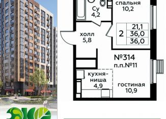 Продается 2-комнатная квартира, 36 м2, Москва, проезд Воскресенские Ворота, Тверской район