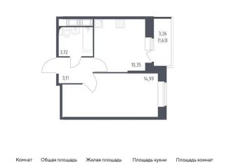 Продажа 1-ком. квартиры, 33.8 м2, Колпино, жилой комплекс Новое Колпино, к39