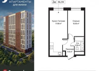 Продажа 2-комнатной квартиры, 36.4 м2, Москва, ЖК Перец, Пятницкое шоссе, 58