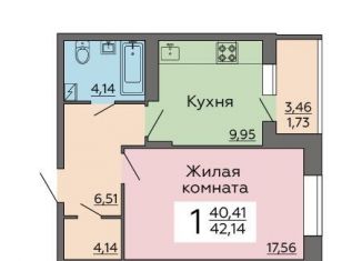Продаю однокомнатную квартиру, 42.1 м2, Воронежская область, улица Независимости, 78Бк1