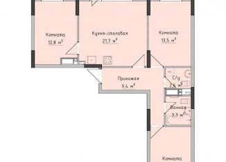Продается 3-комнатная квартира, 76.3 м2, Ижевск, ЖК Холмогоровский
