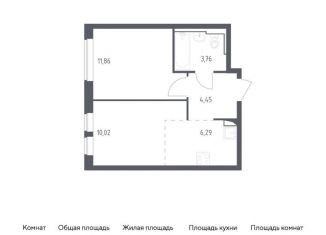 Продается 1-ком. квартира, 36.4 м2, Москва, жилой комплекс Остафьево, к17