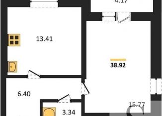 Продается 1-комнатная квартира, 38.9 м2, Новосибирск, ЖК Авиатор, жилой комплекс Авиатор, 1-1