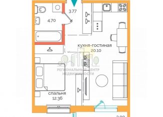 Продажа 2-ком. квартиры, 43.9 м2, Иркутск, ЖК Пулковский, Пулковский переулок, 30